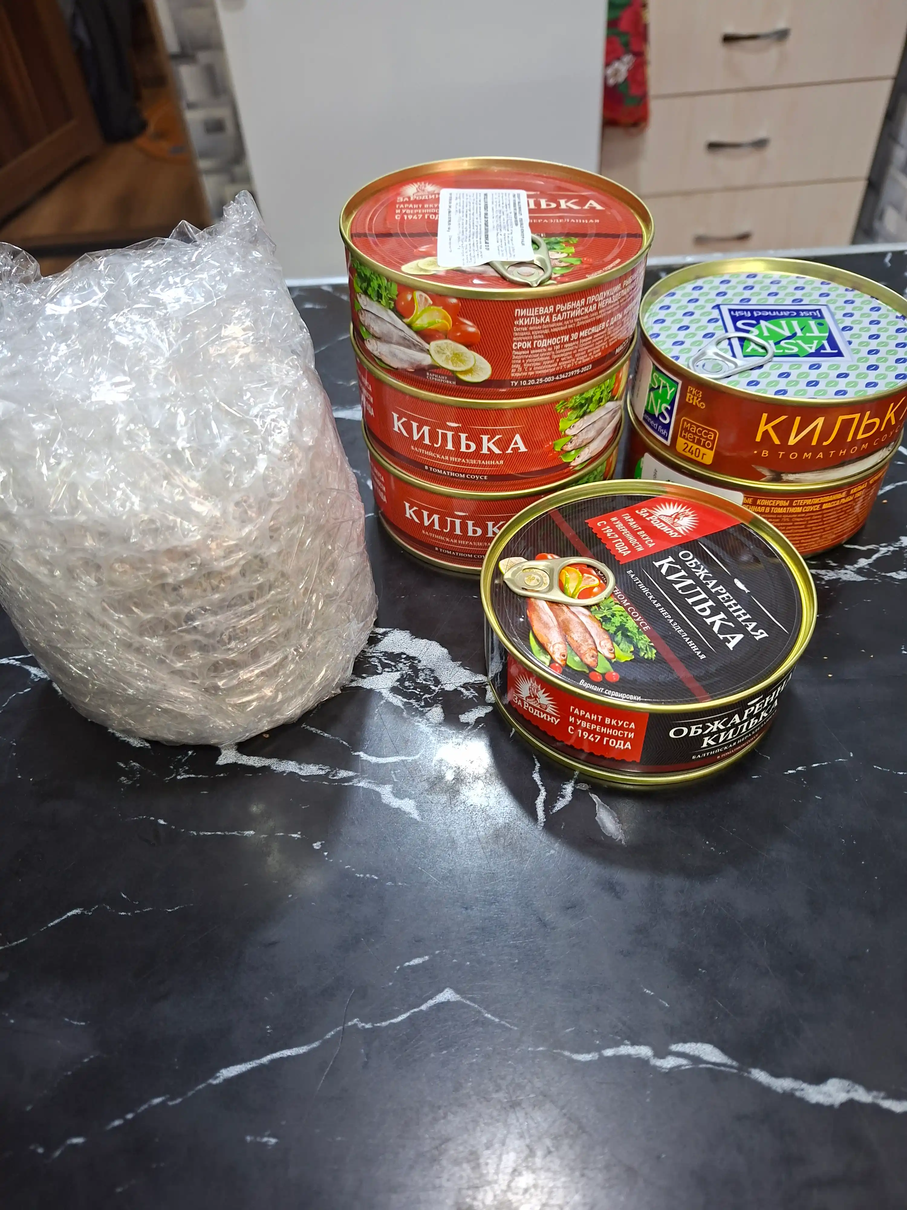 Килька балтийская За Родину в томатном соусе, 240 гр