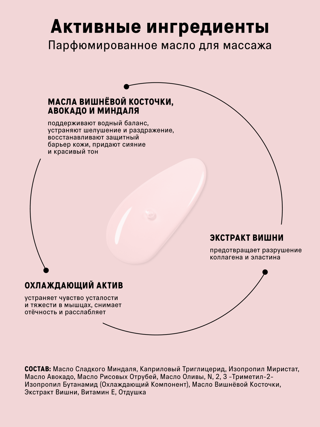 The act Молочко и масло для массажа, смягчающий лосьон, парфюмированный кокос для тела