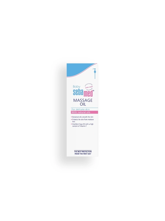 Chaqaloqlarning nozik terisi uchun Sebamed Baby pH 5.5 massaj moyi