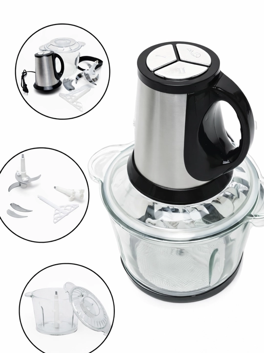 Мощный измельчитель Chopper LG-888 для мяса, овощей и зелени с большой чашей 3.5 литра