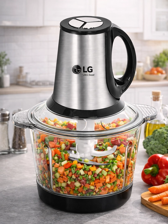 Мощный измельчитель Chopper LG-888 для мяса, овощей и зелени с большой чашей 3.5 литра