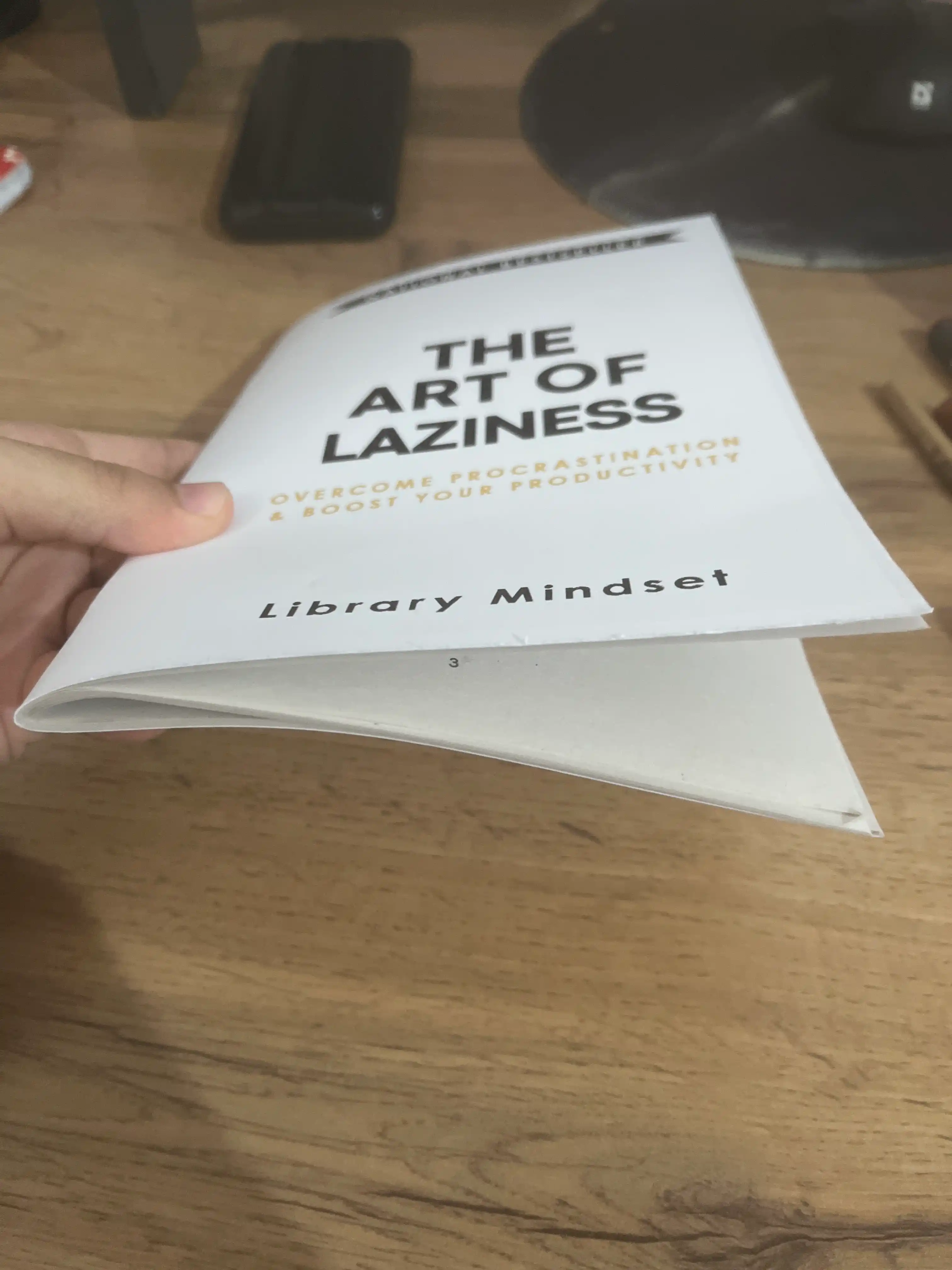 The art of laziness. Library Mindset