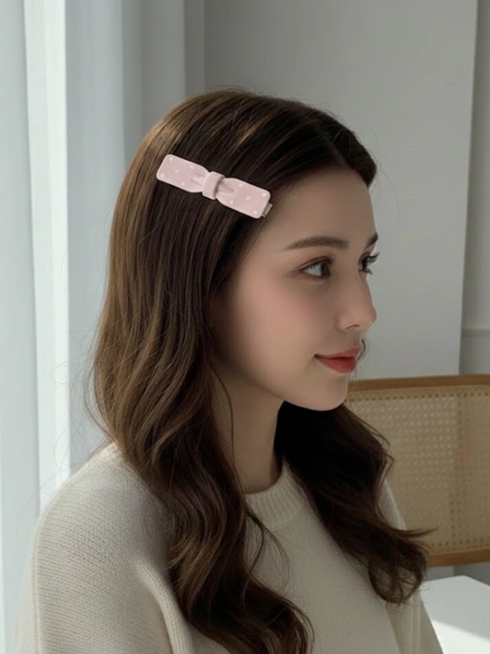 Ayollar va qizlar uchun bantik shaklidagi zakolka — 2 dona to‘plam, turli ranglarda, 6 sm