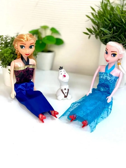 Qizlar uchun Anna va Elza to‘plami, qizlar uchun qo‘g‘irchoq o‘yinchoqlar