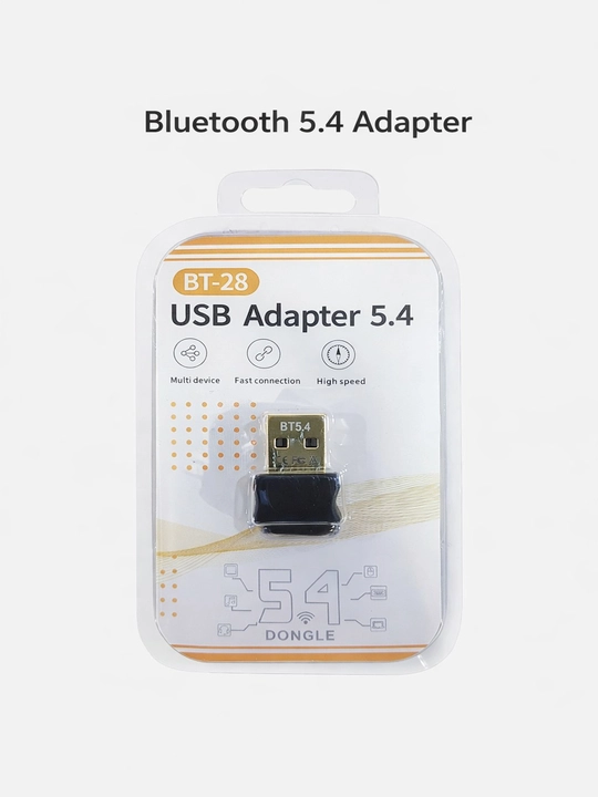 Bluetooth 5.3, Simsiz adapter, USB 2.0, Qora - 