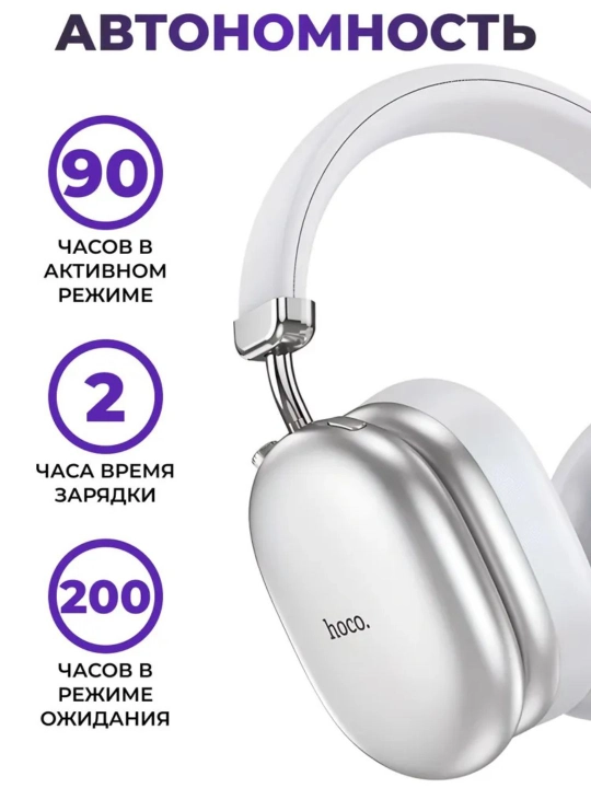 Hoco W35 MAX ANC simsiz quloqchinlari, toliq hajmli, shovqinni pasaytirish va mikrofon