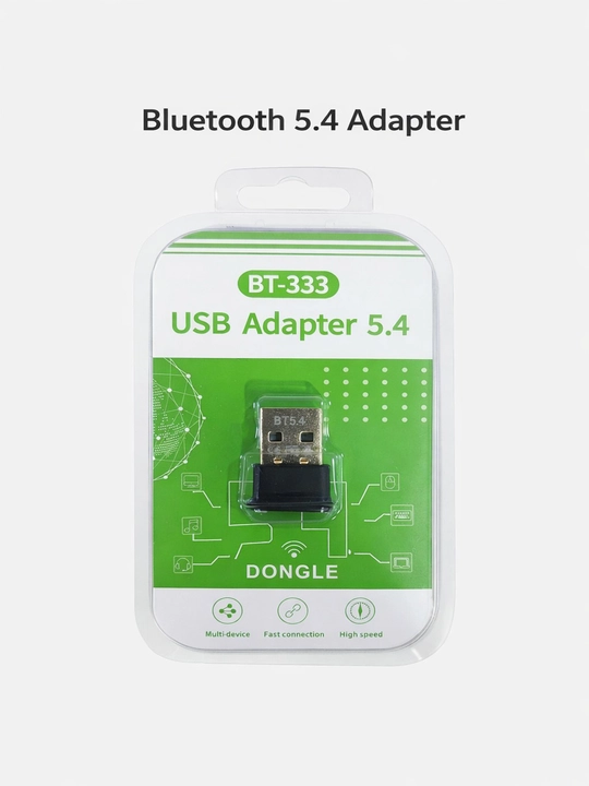 Simsiz adapter, Bluetooth 5.3, USB 2.0, avtomatik aniqlash qora - 