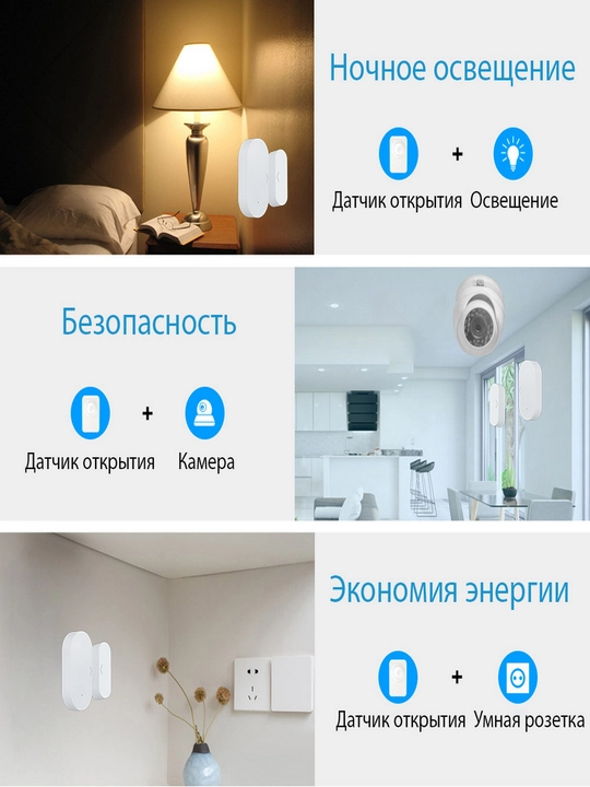 ROXIMO SZD08 Smart Zigbee eshik va deraza sensori