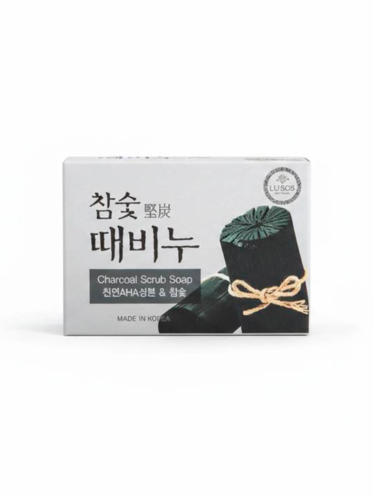 LuSob “Yog‘och ko‘miri” sovuni, eksfoliatsiyalovchi, yuz va tana uchun, 100 g