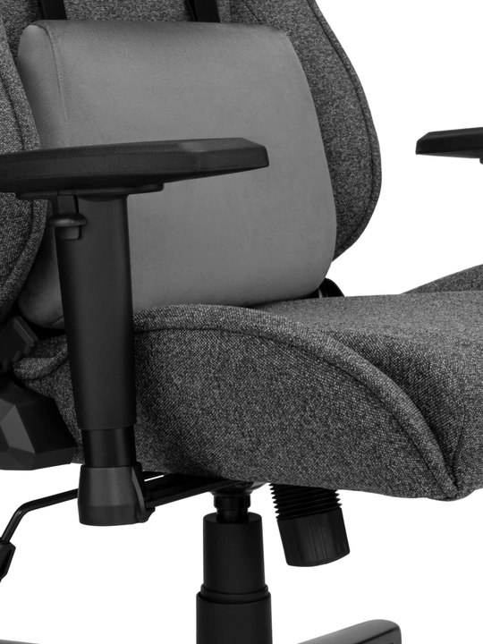 Компьютерное игровое кресло 2E GAMING BUSHIDO Lite, ткань, 2D подлокотник, 90 кг,газлифт 4