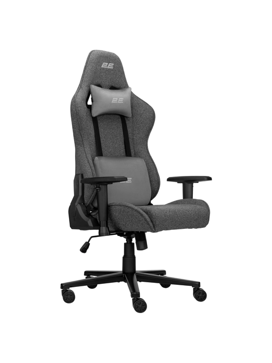 Компьютерное игровое кресло 2E GAMING BUSHIDO Lite, ткань, 2D подлокотник, 90 кг,газлифт 4