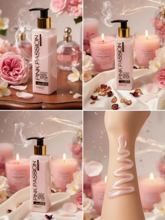 Pink Passion parfyumeriyali tana uchun smuzi-krem, 190 g