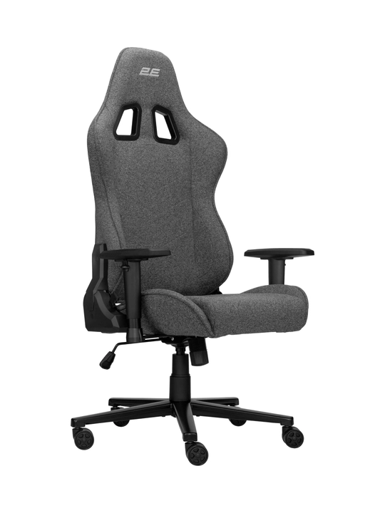 Компьютерное игровое кресло 2E GAMING BUSHIDO Lite, ткань, 2D подлокотник, 90 кг,газлифт 4