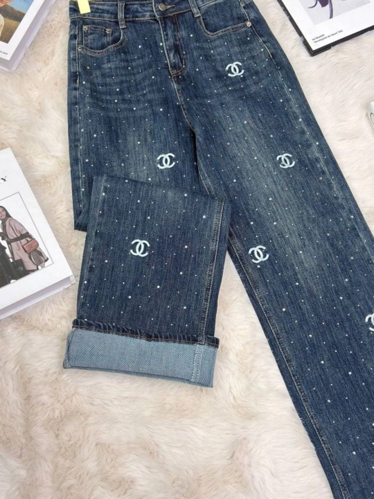 Ayollar va qizlar uchun bahorgi straight fit fasondagi jinsi shim, o'lcham M dan XXL gacha