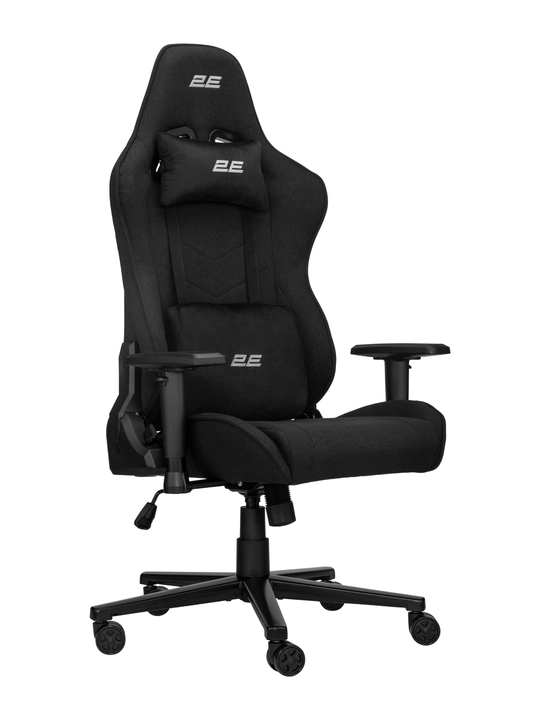 Компьютерное игровое кресло 2E GAMING BUSHIDO Lite, ткань, 2D подлокотник, 90 кг,газлифт 4