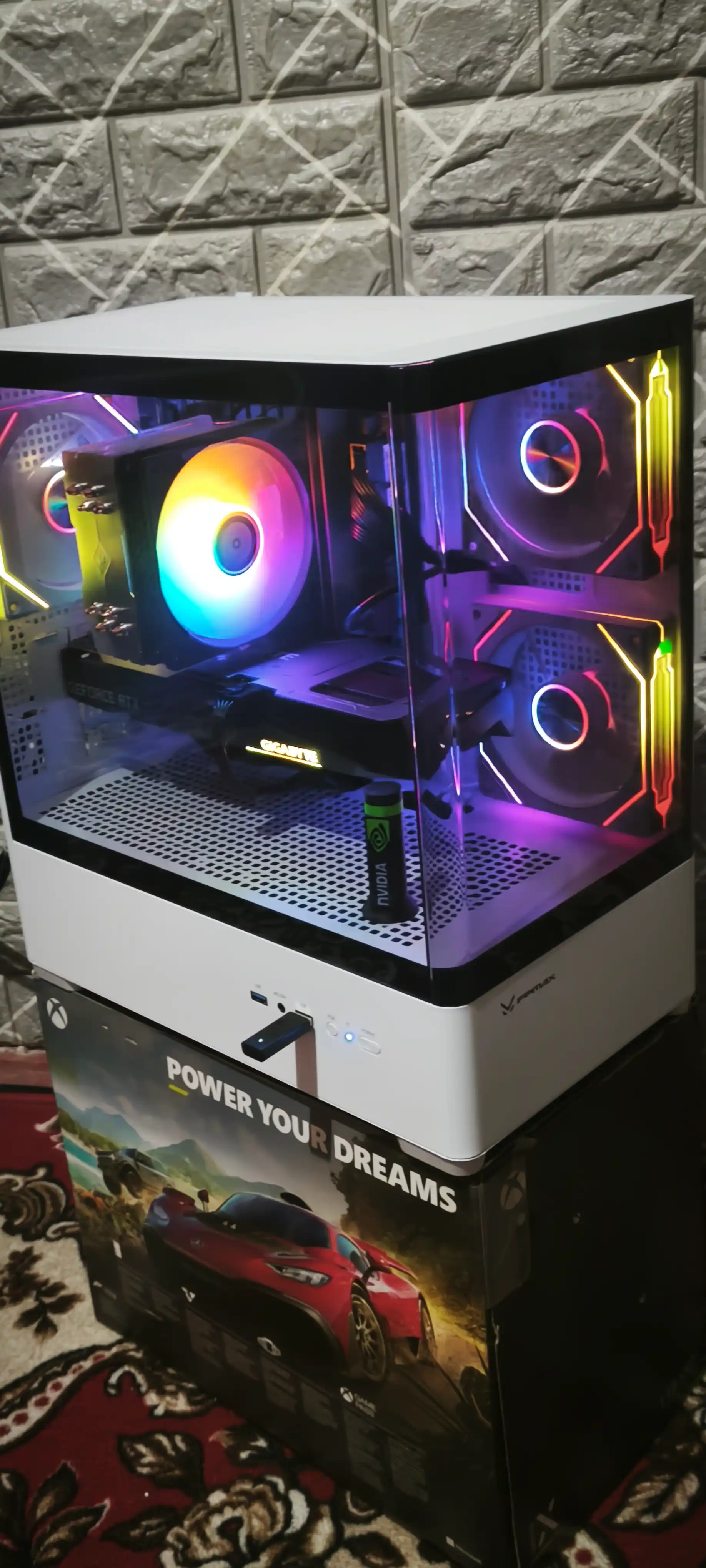 Diamond R4M Nova PC Korpus, M-ATX, Mini-ITX, ARGB Fanli, Gaming Kompyuter Korpusi