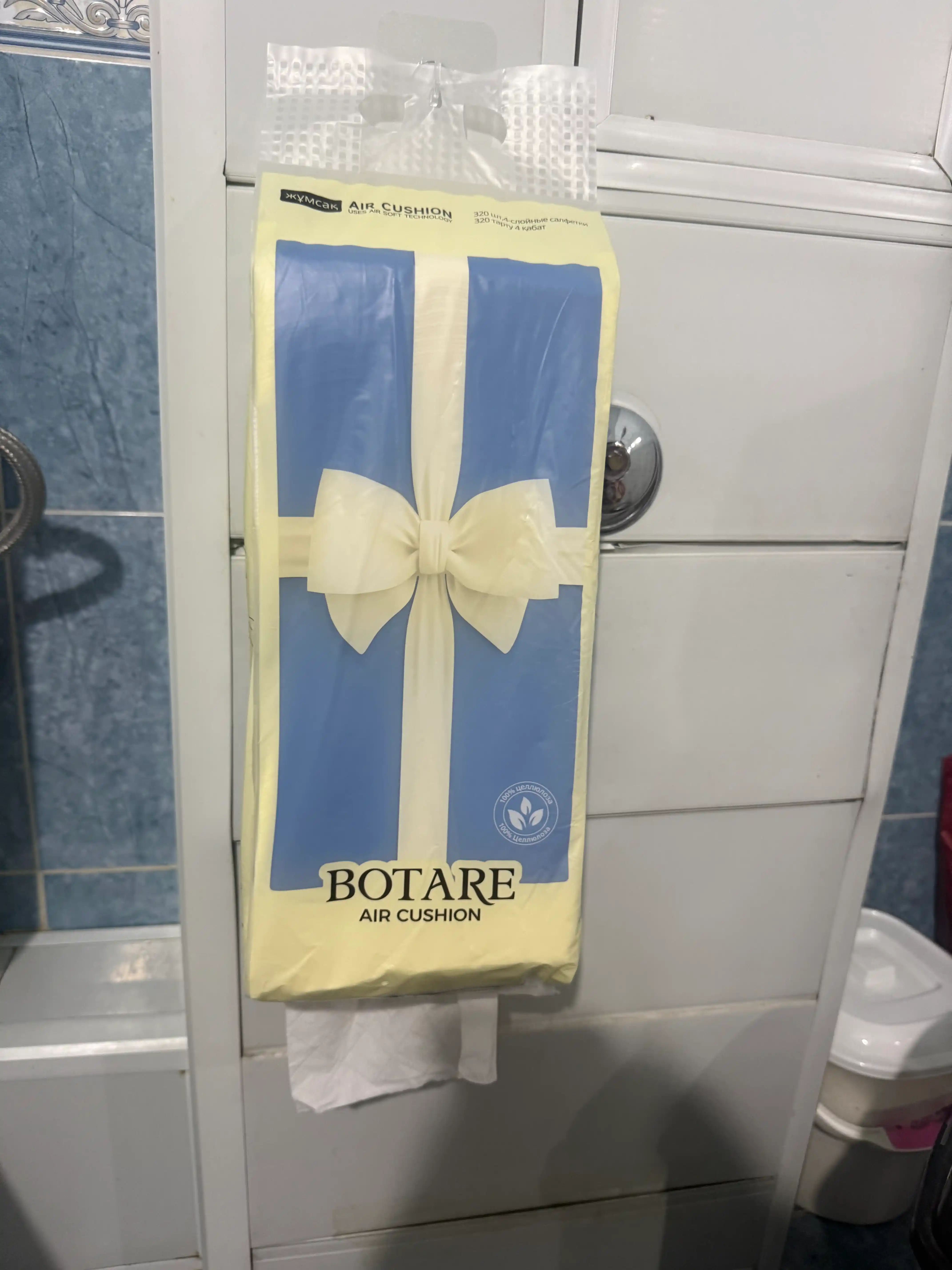 BOTARE osma qog'oz dasturxonlar, havo yostig'i bilan 155*175 mm/4 qatlam 320 list