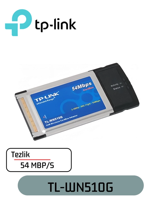 TP-LINK TL-WN510G — Wi-Fi адаптер 54 Мбит,с, 802.11g - 