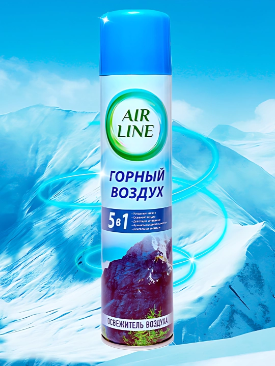 Освежитель воздуха Air Line, формула 5 в 1, 300 мл