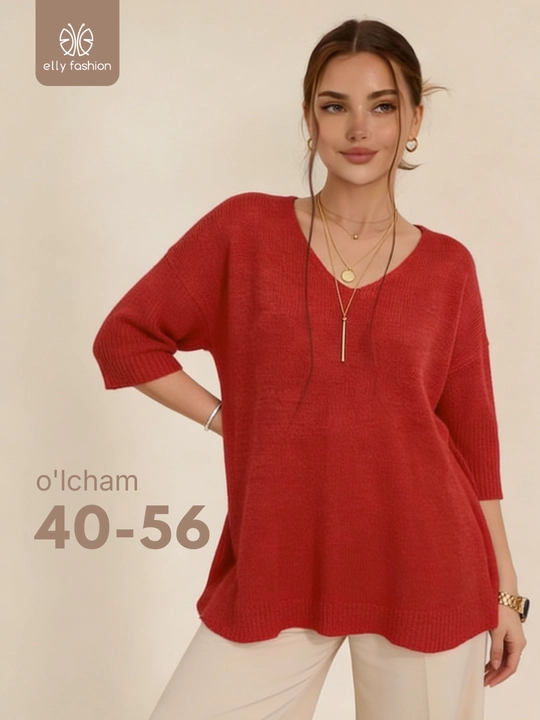 Ayollar uchun keng bichimli jemper - ELLY FASHION
