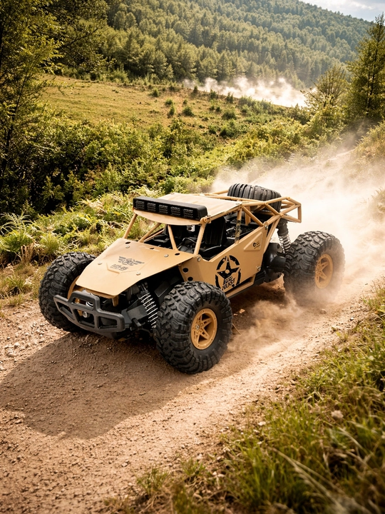 Металлический корпус, радиоуправляемый внедорожник, военный, Desert Buggy Battle Dragon - 