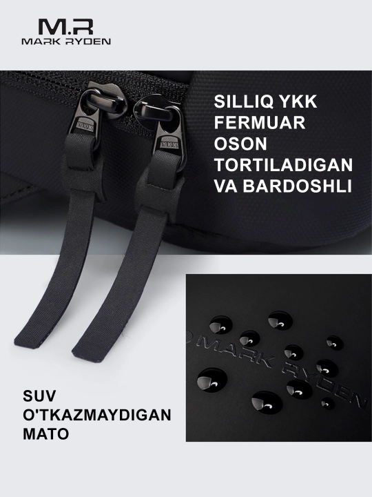 Yelkama sumka Mark Ryden MR303 erkaklar sumkasi, organayzer