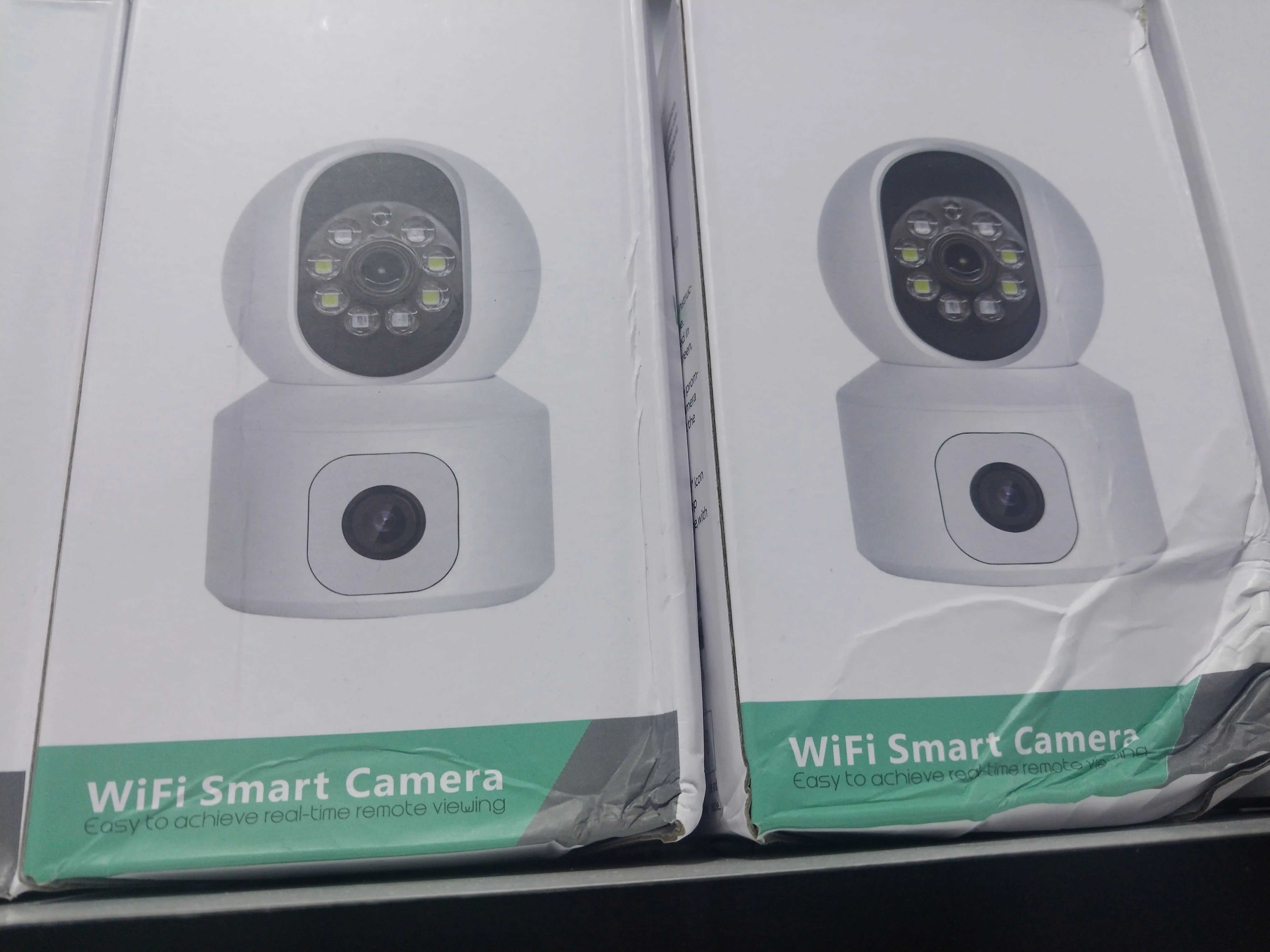 Juft linzali va harakat sensoriga ega Wi-Fi video kuzatuv kamerasi