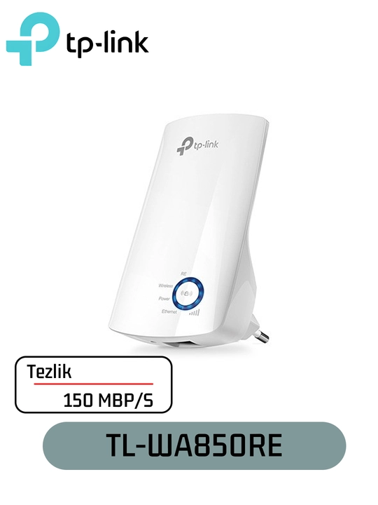 TP‑Link TL‑WA850RE — Wi‑Fi сигнал усилитель (Range Extender), до 300 Мбит/с, 2.4 GHz - 