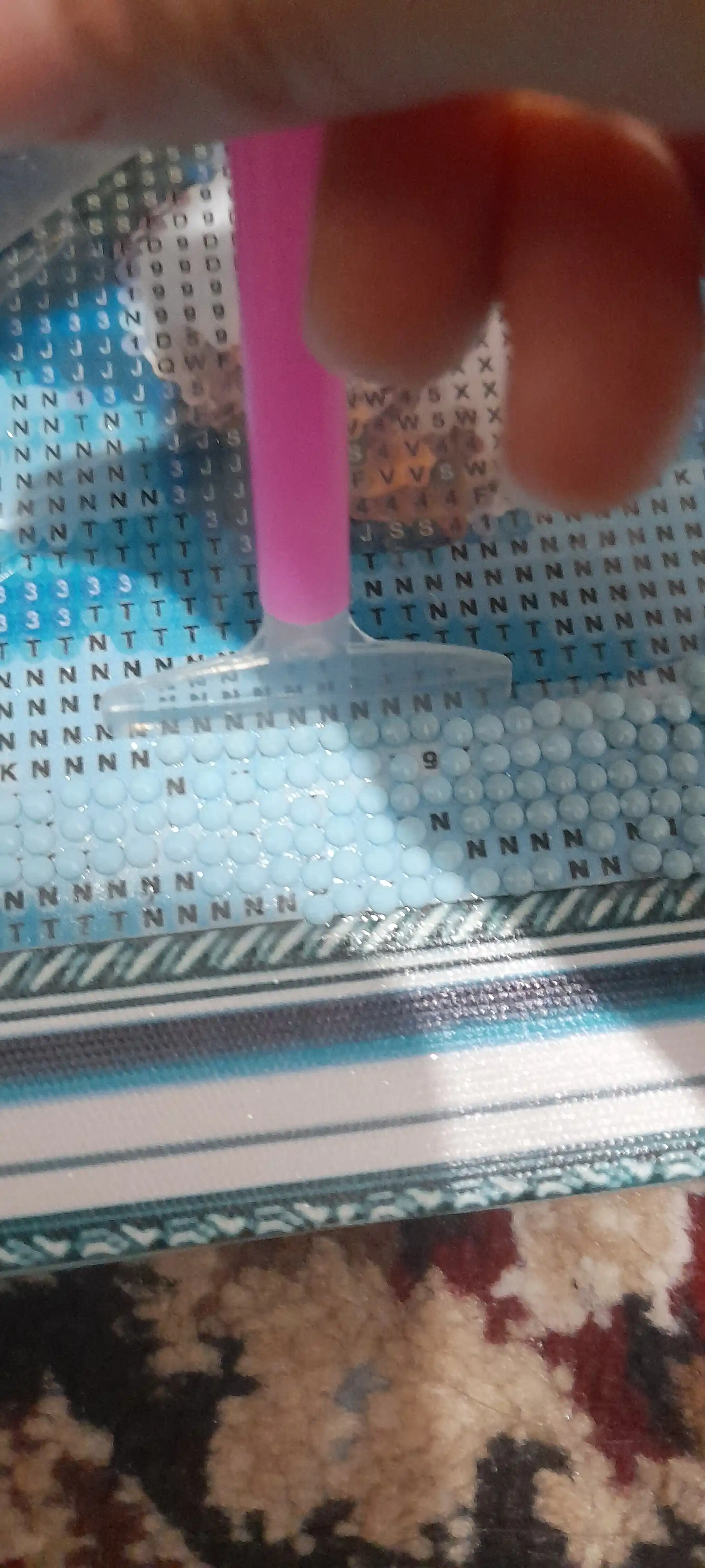 Strazli olmos mozaika aksessuarlari, nasadkali dasta