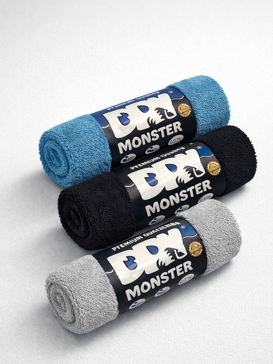 DRY MONSTER mikro tolali sochiq, 55 × 75 sm - avtomobilni quritish uchun super shimuvchi,