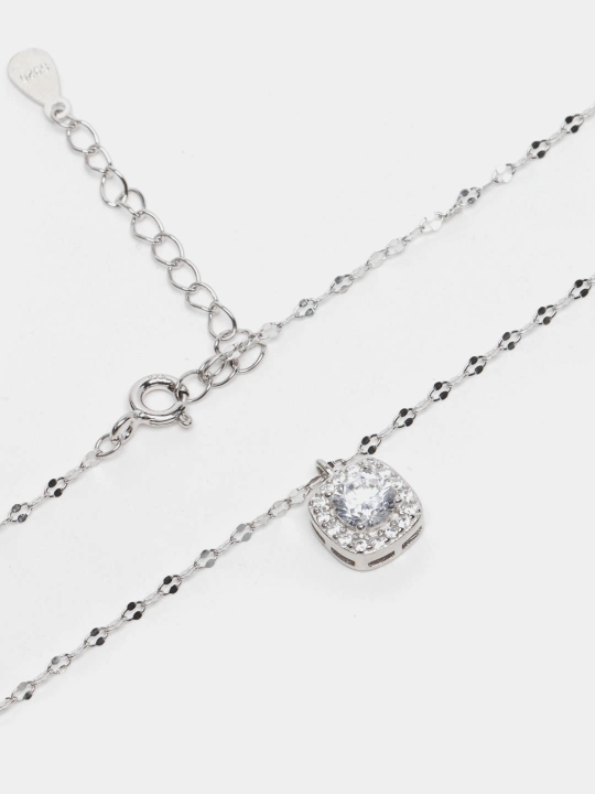 Женская цепочка SILVERME, из серебра 925 пробы — колье с кулоном, для подарка