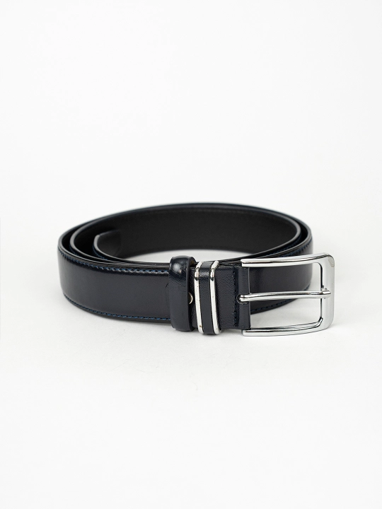 Eurobelt leather erkaklar klassik kamari, metall qisqich, eko-charm