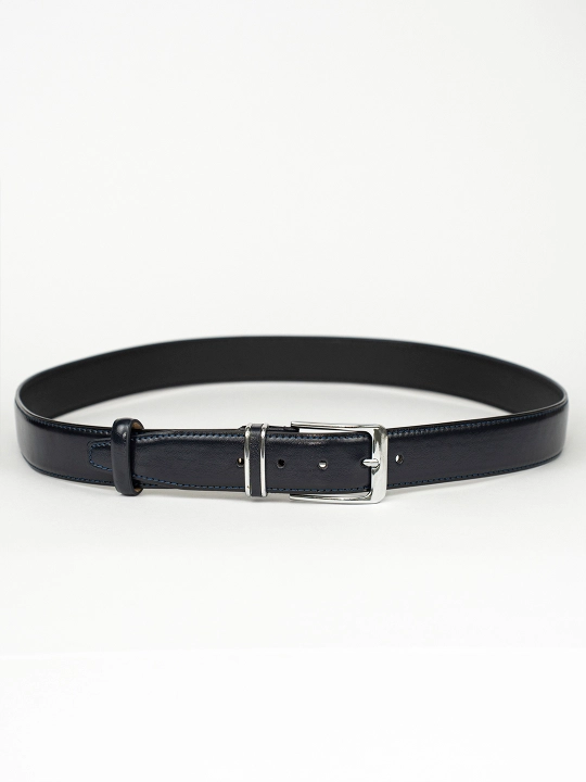 Eurobelt leather erkaklar klassik kamari, metall qisqich, eko-charm