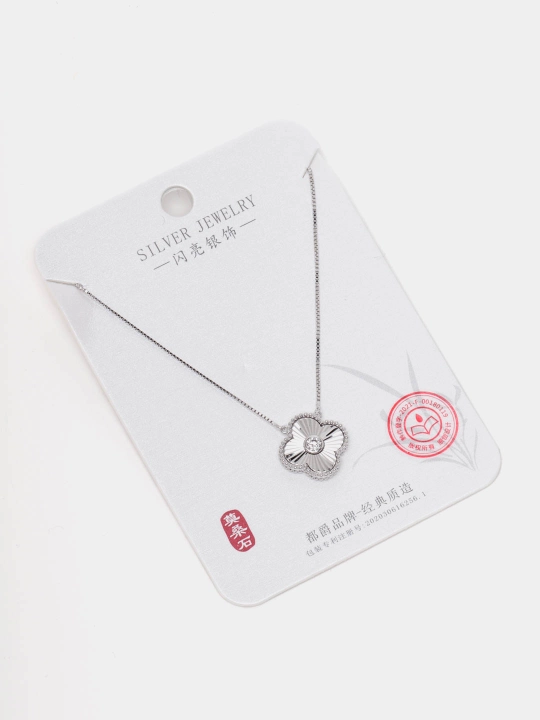Ayollar uchun 925-proba sterling Kumush zanjir Clover  "ALIXANDRA" brendi