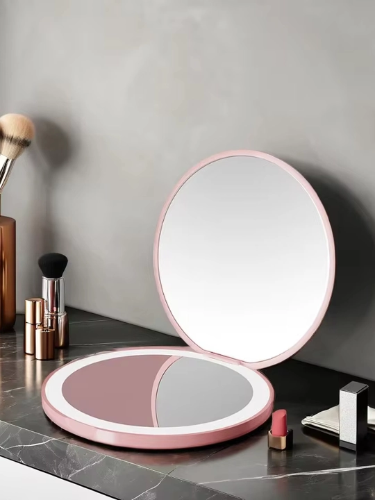 Kosmetik oyna pardoz uchun LED yoritgichli portativ