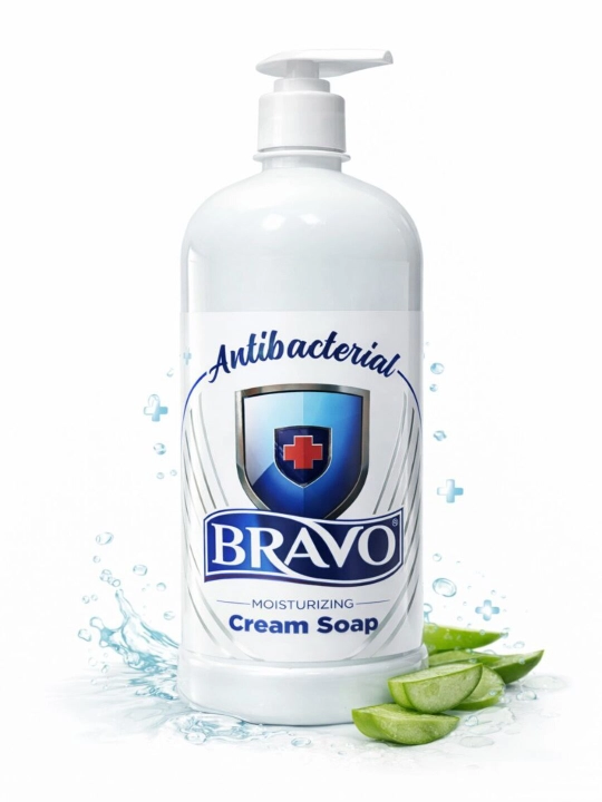 Жидкое крем-мыло для рук BRAVO Antibacterial 1000 г 