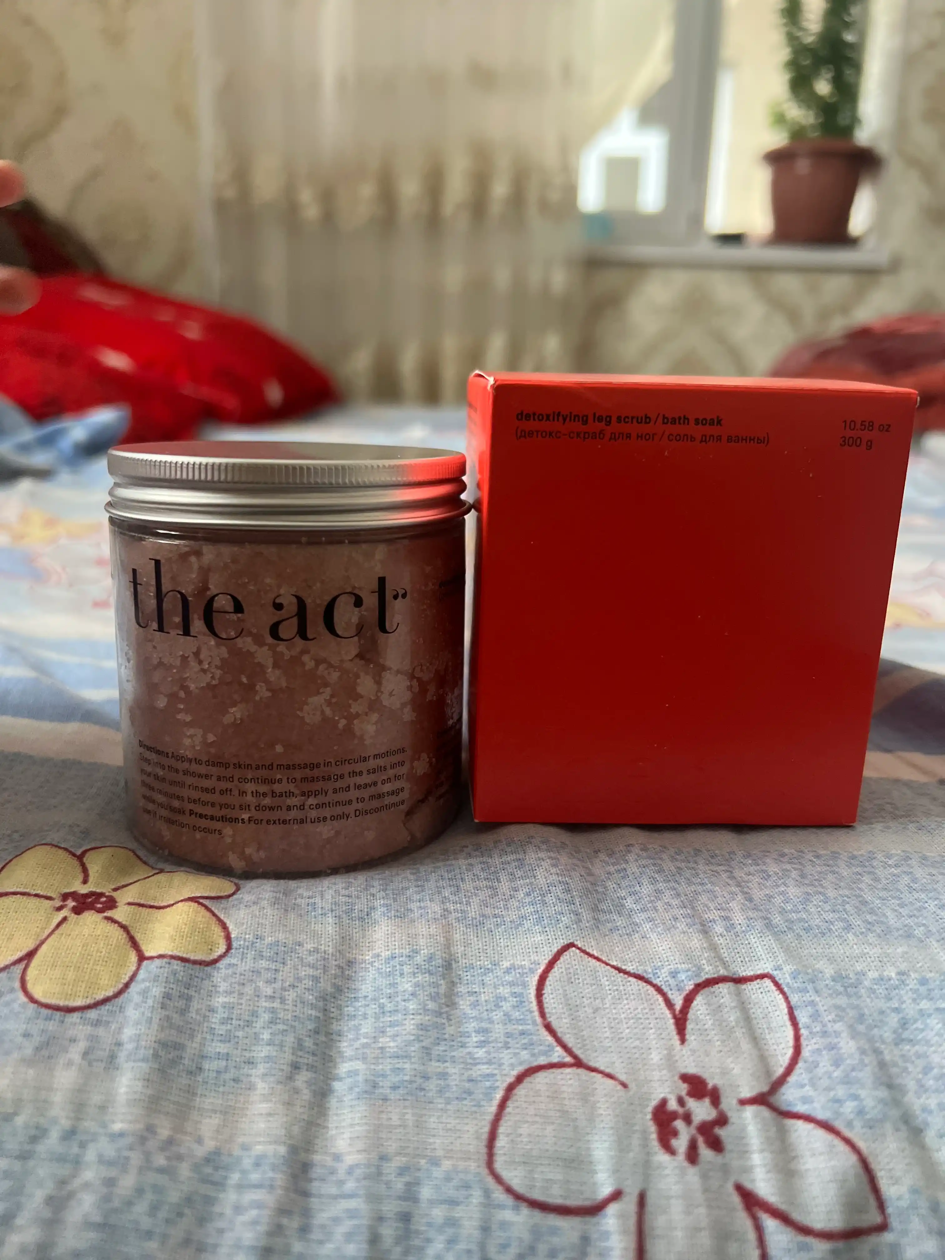 The Act Антицеллюлитный детокс-скраб для тела и ног, соль для ванн, маслом грейпфрута
