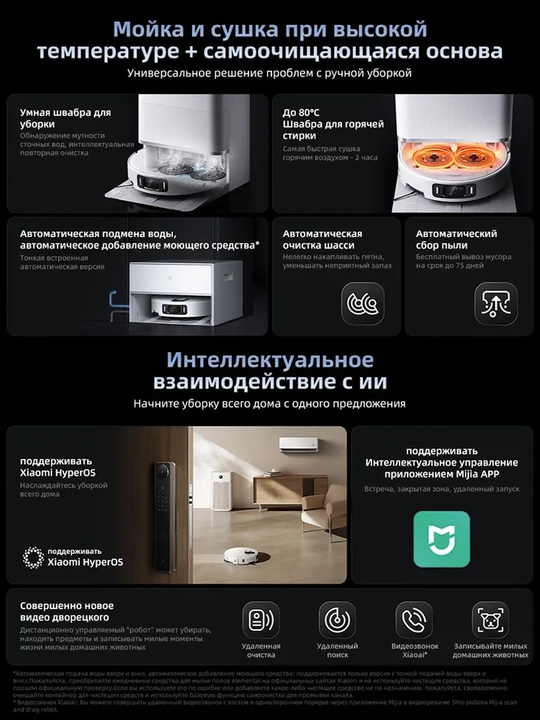 Робот-пылесос Xiaomi Robot Vacuum5. 5 Pro. 6. 6 MAXс умной навигацией и мощным всасыванием
