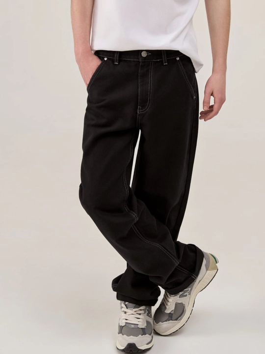 Брюки Black Wide Denim для подростков
