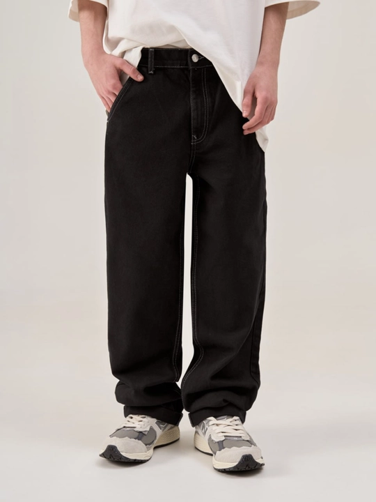 Брюки Black Wide Denim для подростков