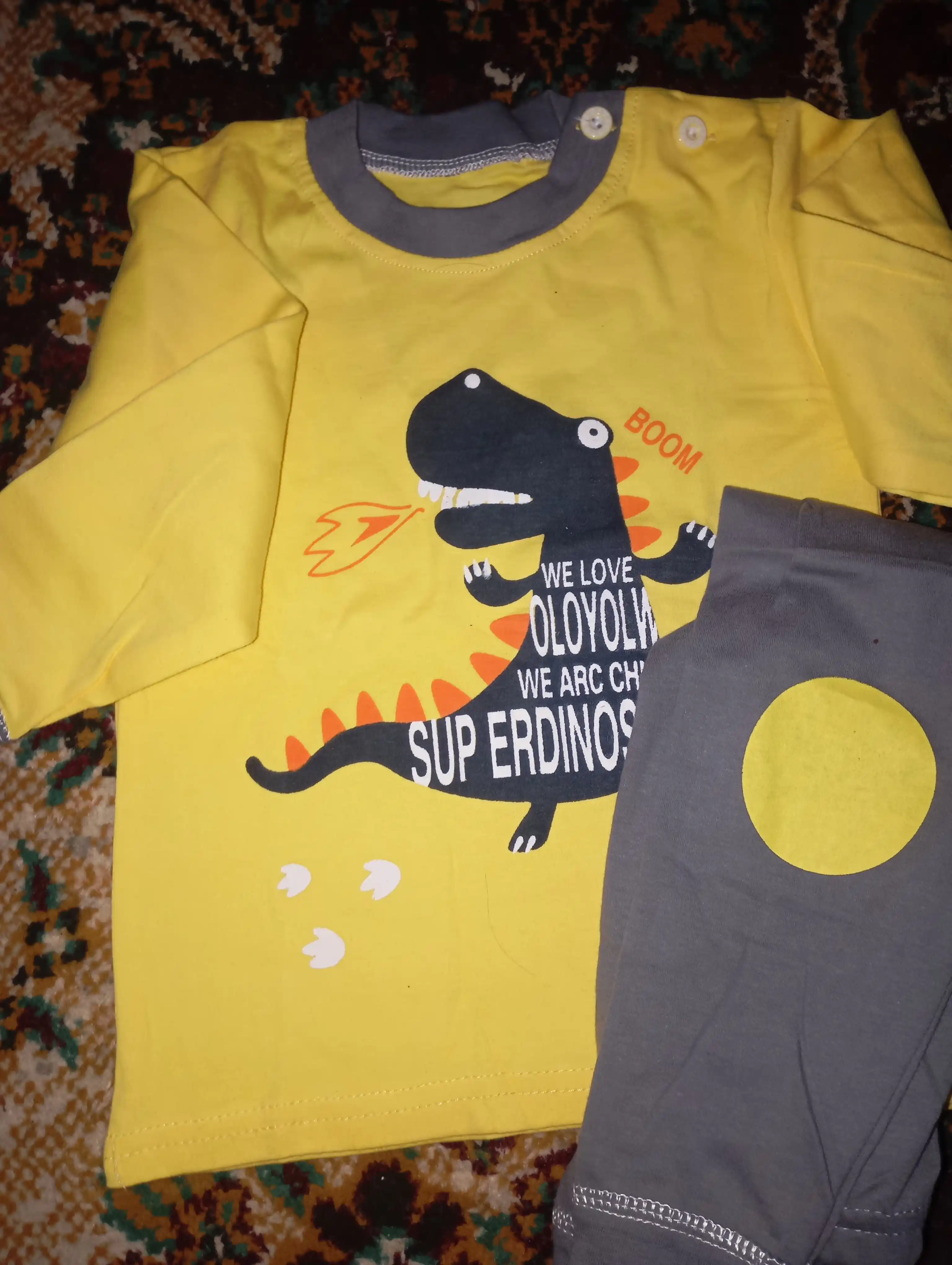 Пижама детская, хлопковая, со штанами, для мальчика, Elankids