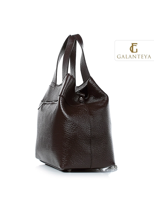 Сумка женская из кожи Galanteya, коричневые