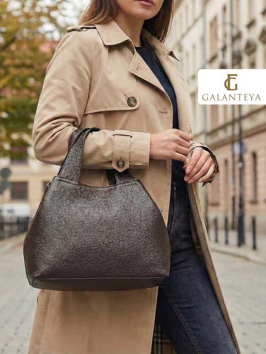 Сумка женская из кожи Galanteya, коричневые