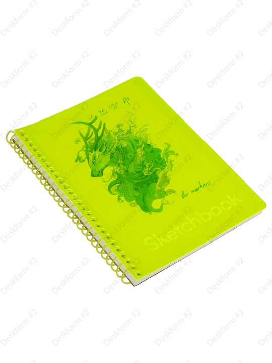 Скетчбук 40л., А5 BG "Neon. Yellow", 120г/м2, СА540гр_59314