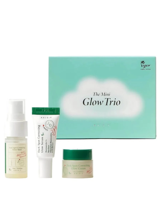 AXIS-Y набор миниатюр: тонер, сыворотка, гель-крем для лица, The Mini Glow Trio - 