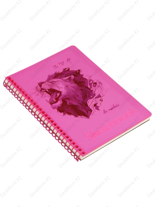 Скетчбук 40л., А5 BG "Neon. Pink", 120г/м2, СА540гр_59315
