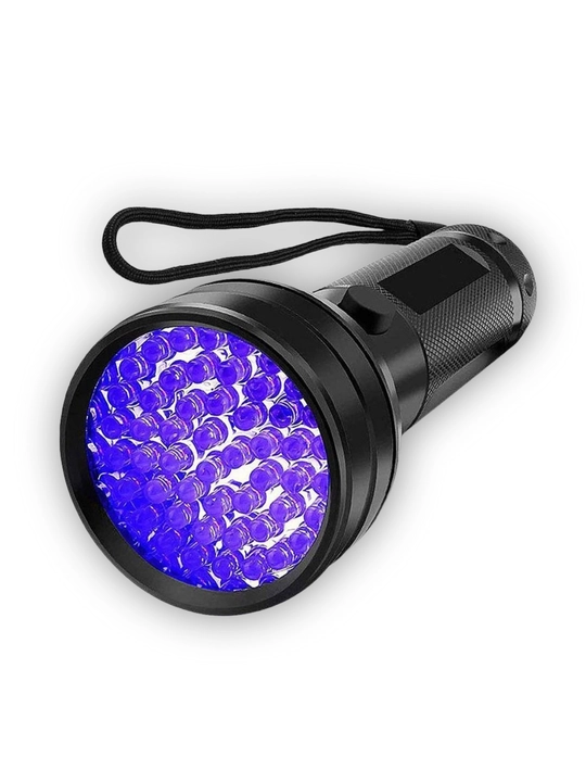 Chiroq ultrabinafsha rangda. 51 LED. Belgilar detektori va veksellarning haqiqiyligi