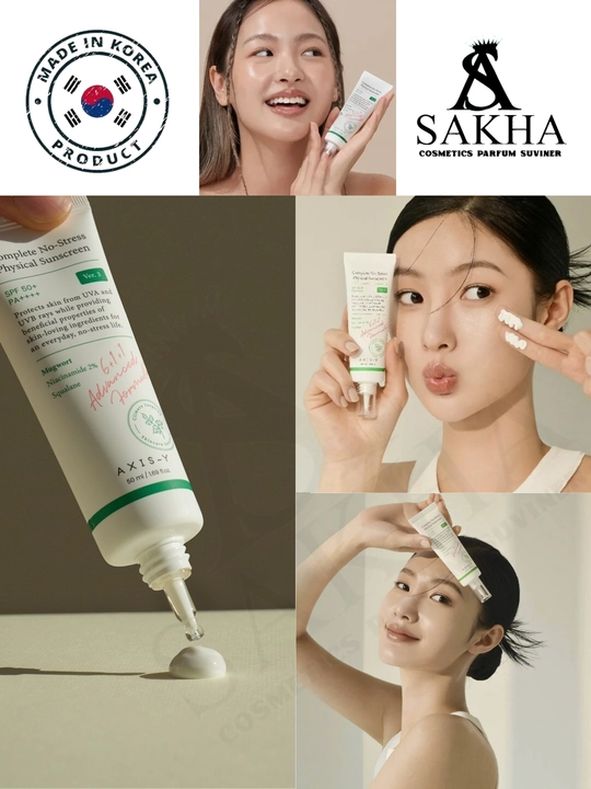 AXIS-Y SPF50+ PA++++ Complete No-Stress Physical Sunscreen PA+++минеральный солнечный крем 