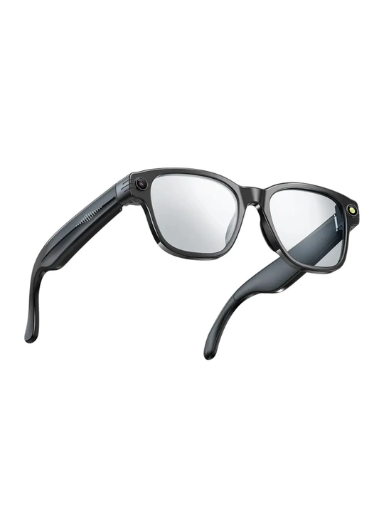 AI Smart Glasses 8MP — ChatGPT, камера, Wi-Fi, Bluetooth, 3 сменные линзы