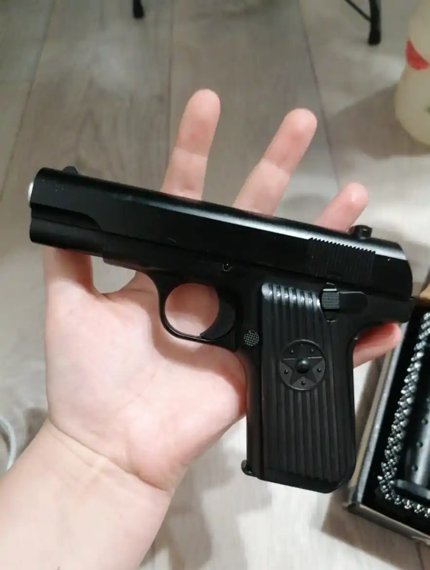 Temir pistolet, o'yinchoq pnevmatik qurol, metal pistolet, Glock bolalar uchun oyinchoqlar